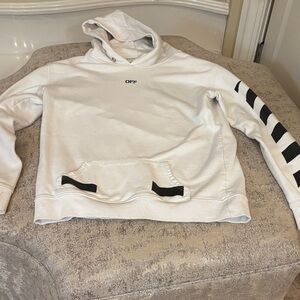 Off-White White and Black Hoodie